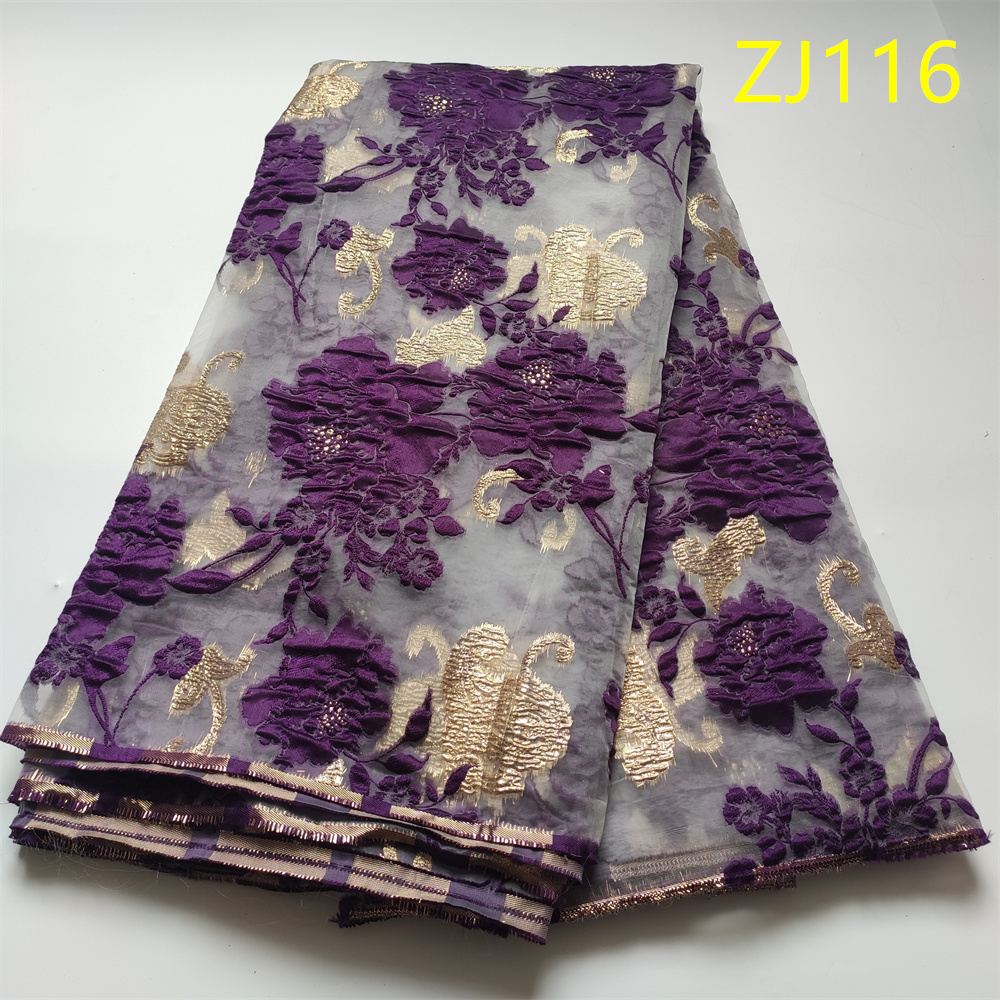 Glitter Tablecloth - Tissu en dentelle de tulle nigérian