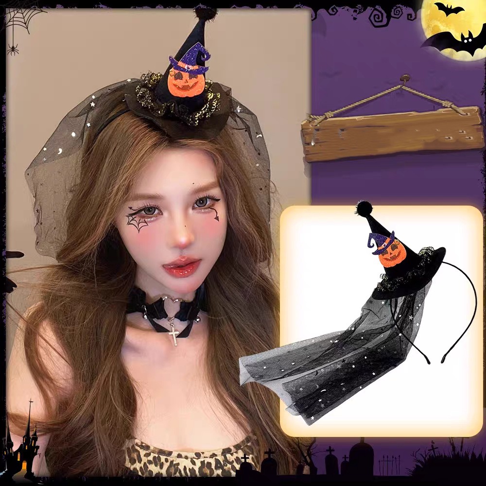 Party Hat Cone - Nouveauté Serre-tête Chapeau de Sorcière Araignée