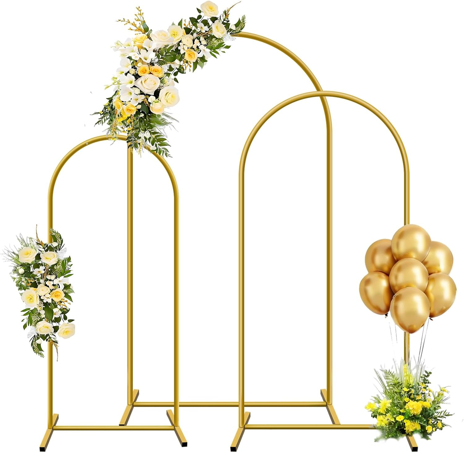 Balloon Arch Kit - Support d'arrière-plan en métal doré, 1