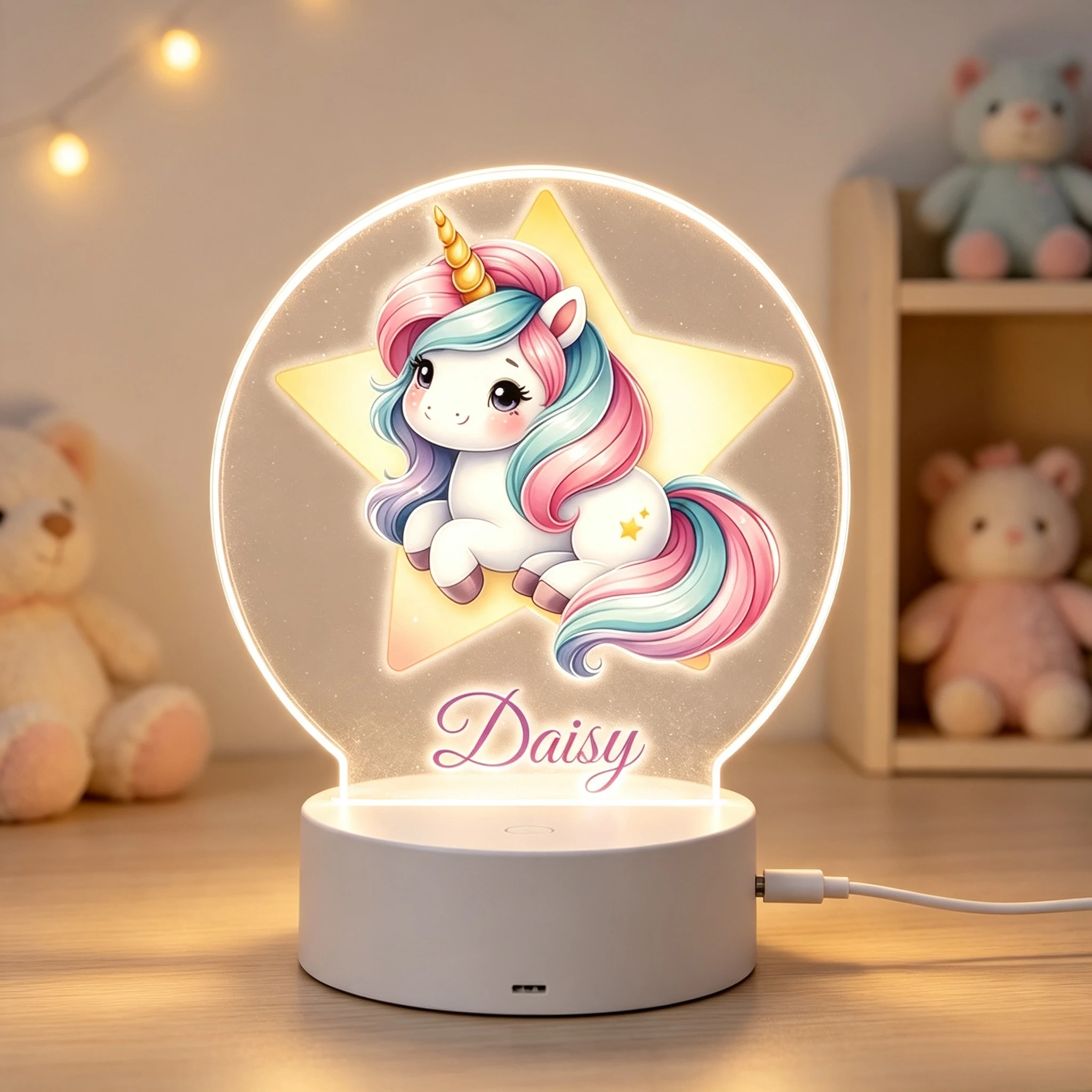 Led Balloon Light - Lampe d'Ambiance LED Personnalisée Licorne Magique