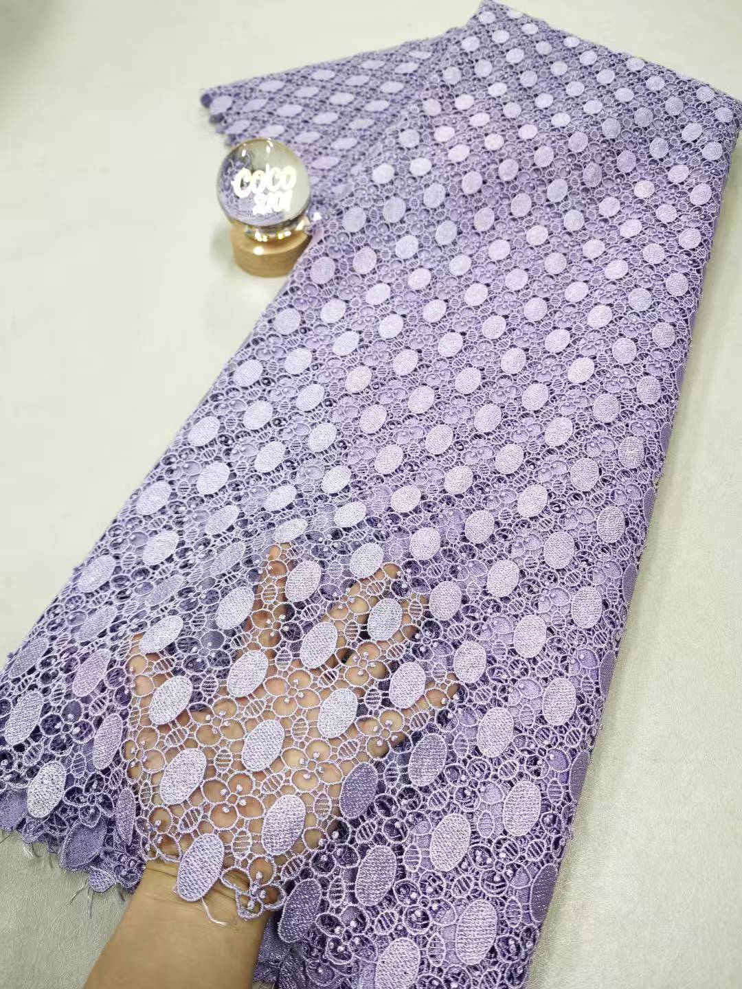 Tissu en dentelle brodée de co - Glitter Tablecloth avis et prix