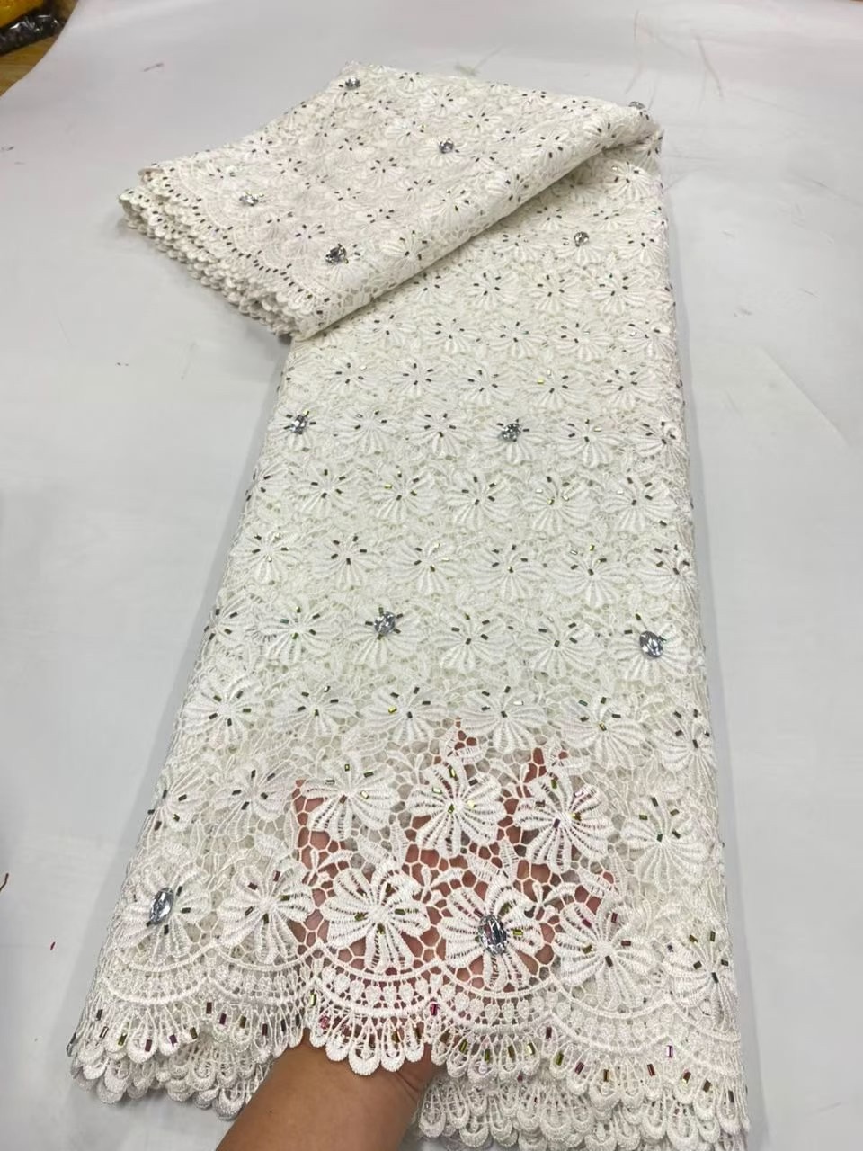 Tissu en dentelle de tulle nig - Glitter Tablecloth avis et prix