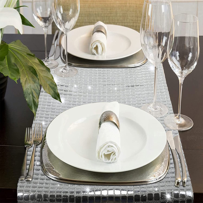 Nappe métallique miroir brilla - Glitter Tablecloth avis et prix